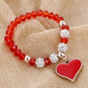 Brand New Beautiful Bead Bracelet With Heart 💕